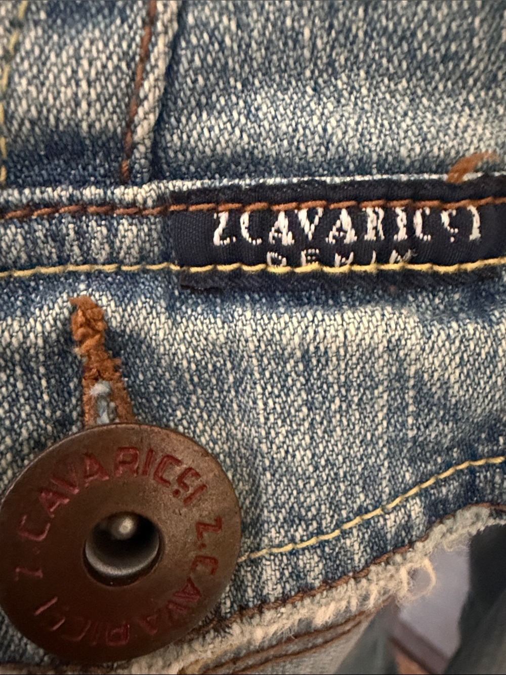Z. Cavaricci Light Blue Denim Jean Jacket - Picture 4 of 5